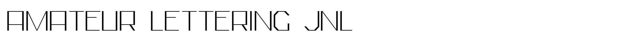 Amateur Lettering JNL image